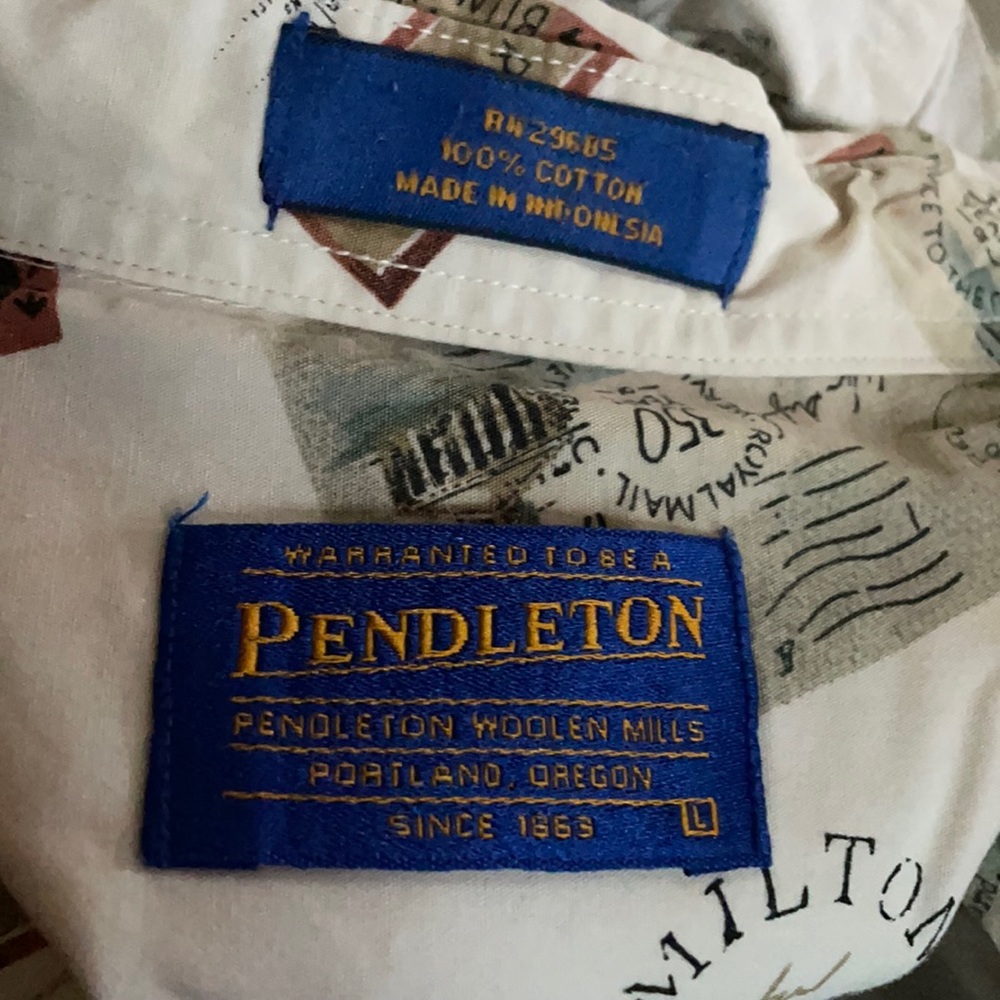 Pendleton shirt Biscayne Bermuda Travel Sailing - Picture 3 of 6